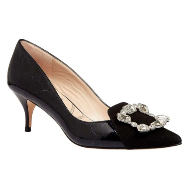 Lucy Choi Shoe Royal Ascot Black Leather