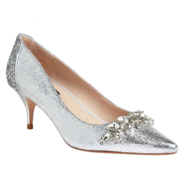 Lucy Choi Shoe Thames Silver Leather