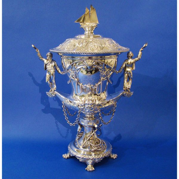 Danniel Bexfield Antiques A Large Royal Silver Sailing Cup of Exceptional Quality & Detail