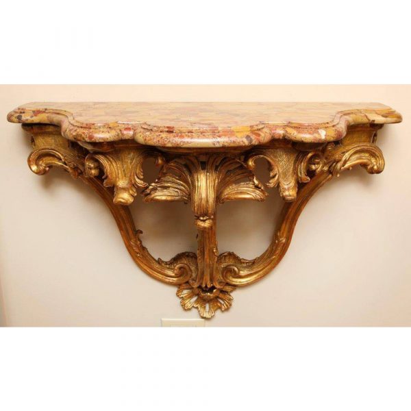 David Duncan A French Regence Style Wall-Mounted Console