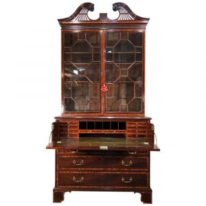David Skinner Antiques George III Mahogany Secretary, 18th Century, in the Manner of Henry Kettle