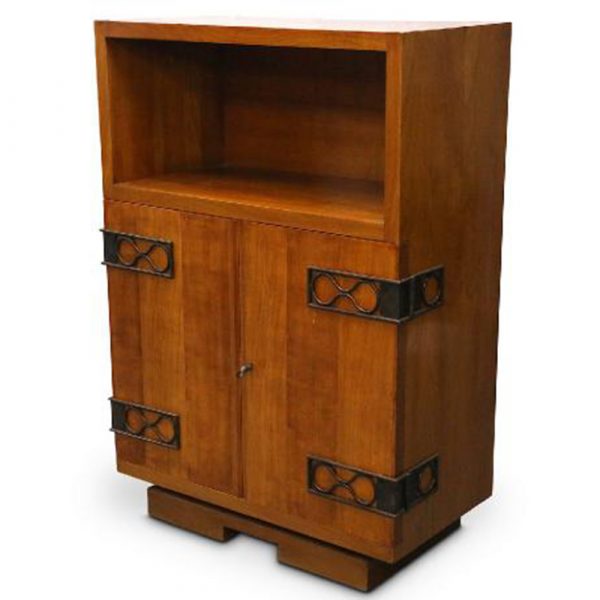 Gordon Watson LTD A Cherry Wood Cabinet With Metal Mounts