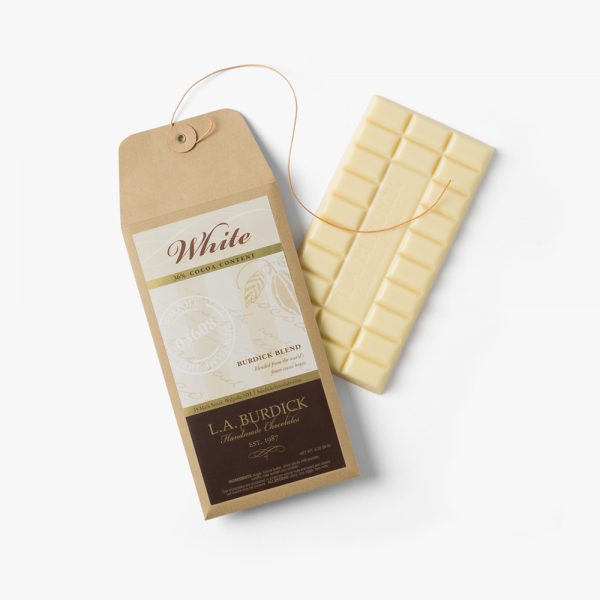 L.A. Burdick Handmade Chocolates White Chocolate Bar