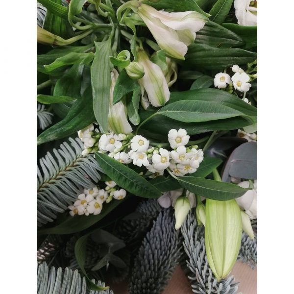 Roots, Fruits and Flowers Winter Whites Hand Tied Flowers