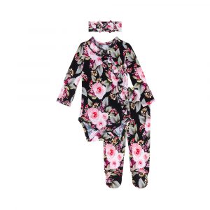 Smoochie Baby Posh Peanut Milana Ruffled Kimono Set