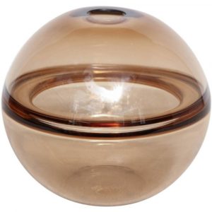 Venfield Signed Crepax Vase In Tobacco Color Murano Glass