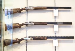 beretta rifles on display in london